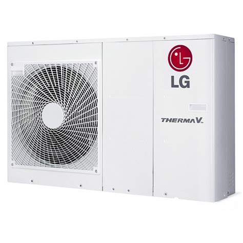Available with compact outdoor unit. . Lg therma v r32 monobloc 5kw